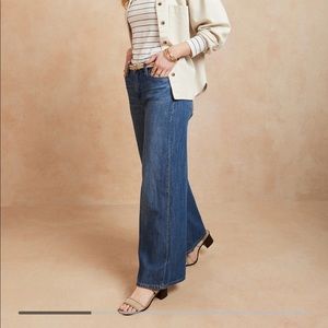 NWT Banana Republic High Rise Wide Leg Jeans